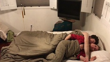 Stepmom shares bed with stepson - Erin Electra