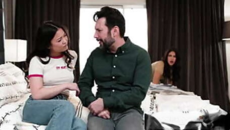 Femdoms Lulu Chu and Kylie Rocket Discipline Shared Boyfriend With CUM SWAP THREESOME!