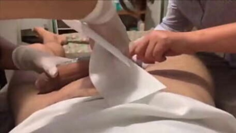 Falangmann 4 Hand Happy Ending Massage, Wax, and Fuck - MrHappyEndings dot com for More Exclusive Asian Massage Videos